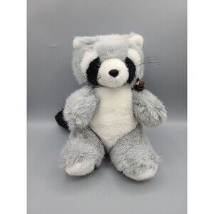 Int'l Resource 8" Raccoon Plush Korea Brown Bow